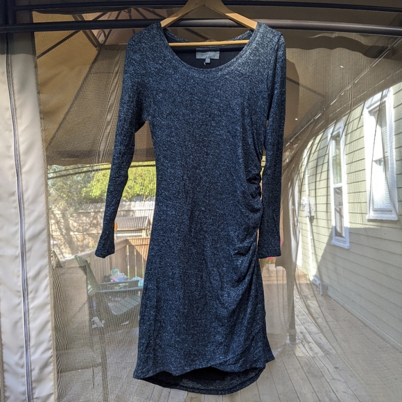 🍃Sunday In Brooklyn Soft Gray Dress Knit New - Picture 5 of 11